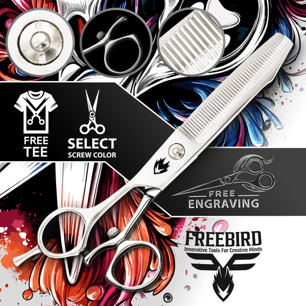 Lighten™ Left Handed Straight Swivel Thumb Thinning Shears Classic 6.5T(46T)