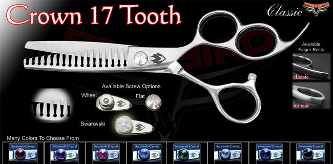 3 Hole 17 Tooth Crown Texturizing Shears