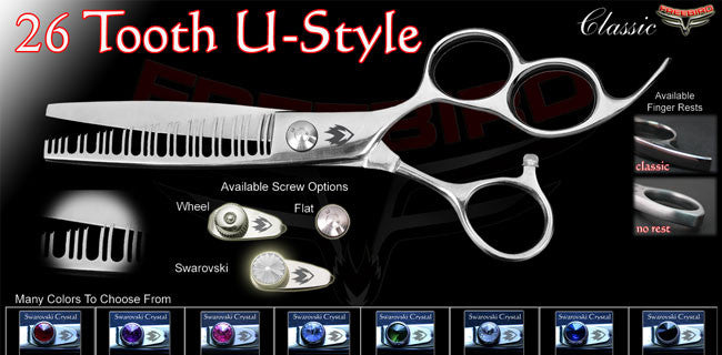 3 Hole 26 Tooth U Style Texturizing Shears