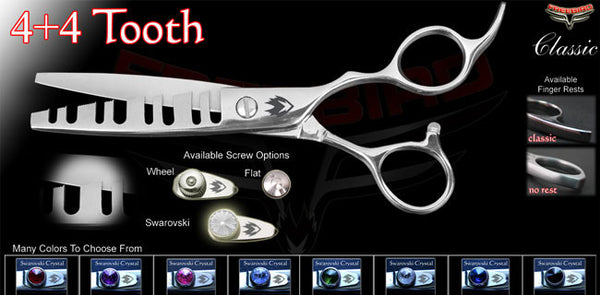 4+4 Tooth Texturizing Shears