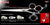 Bone 3 Hole Double V Swivel Touch Grooming Shears