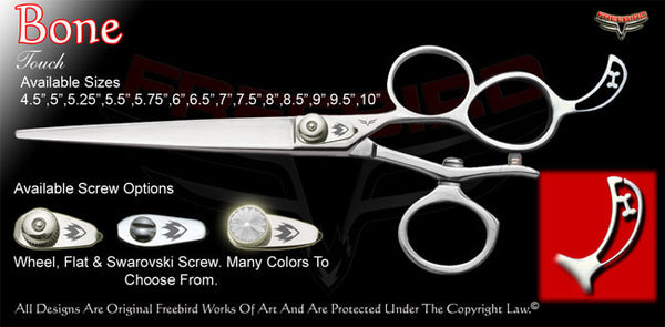 Bone 3 Hole V Swivel Touch Grooming Shears