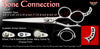 Bone Connection 3 Hole Double V Swivel Touch Grooming Shears