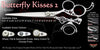 Butterfly Kisses 2 3 Hole Double Swivel Thumb Signature Grooming Shears