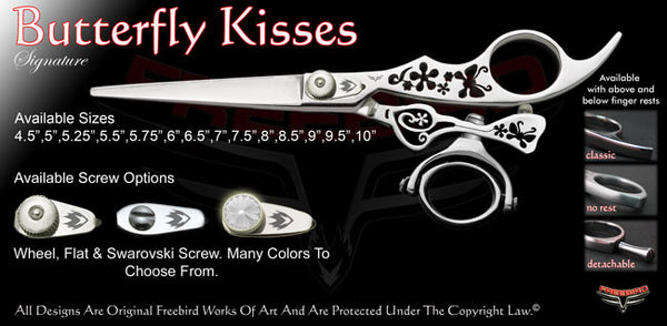 Butterfly Kisses Double Swivel Thumb Signature Hair Shears