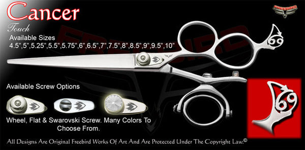 Cancer 3 Hole Double V Swivel Touch Grooming Shears