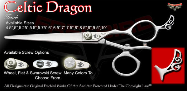 Celtic Dragon V Swivel Touch Grooming Shears