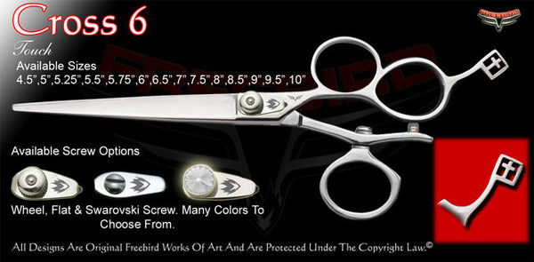 Cross 6 3 Hole V Swivel Touch Grooming Shears