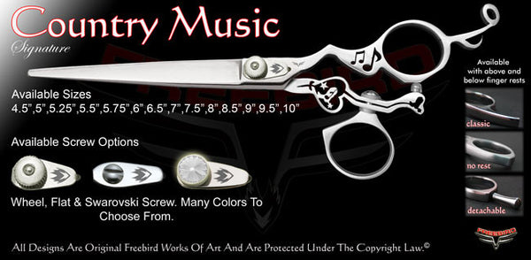 Country Music Swivel Thumb Signature Grooming Shears