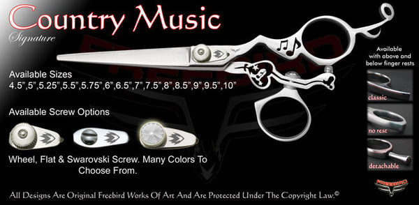 Country Music Swivel Thumb Signature Hair Shears