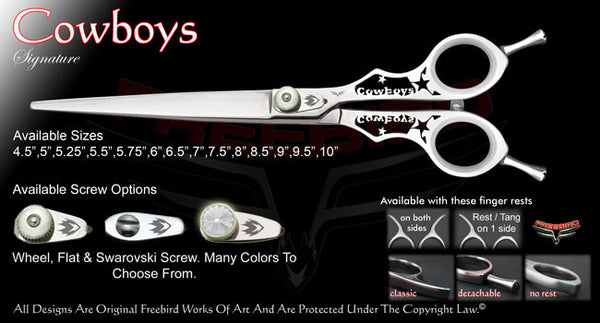 Cowboys Straight Signature Grooming Shears