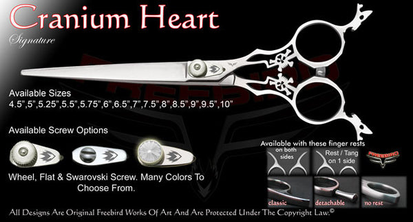 Cranium Heart Straight Signature Grooming Shears