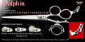 Dolphin 3 Hole Double V Swivel Touch Grooming Shears