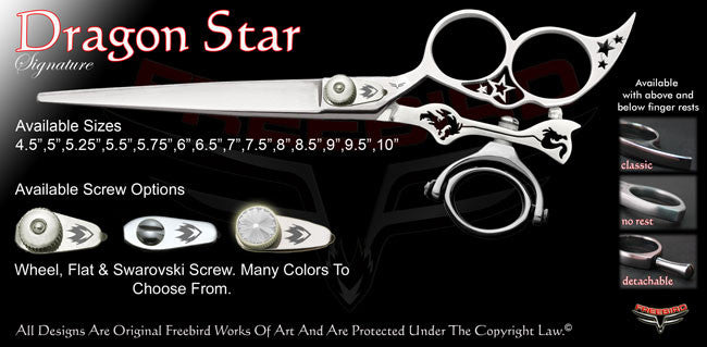 Dragon Star 3 Hole Double Swivel Thumb Signature Grooming Shears