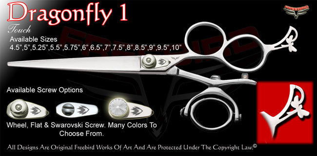 Dragonfly 1 3 Hole Double V Swivel Touch Grooming Shears