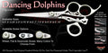 Dancing Dolphins 3 Hole Swivel Thumb Signature Hair Shears
