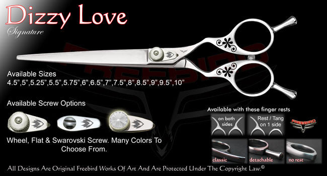 Dizzy Love Straight Signature Grooming Shears