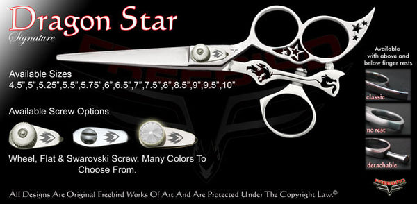 Dragon Star 3 Hole Swivel Thumb Signature Hair Shears