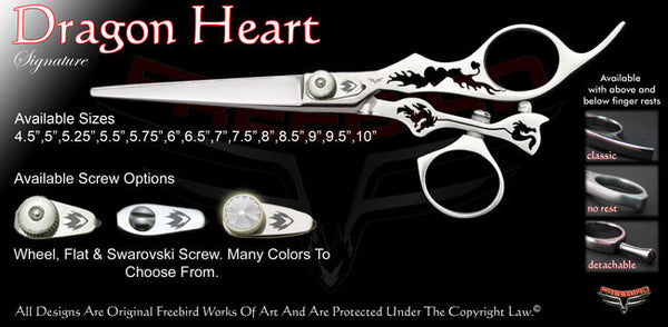 Dragon Heart Swivel Thumb Signature Hair Shears