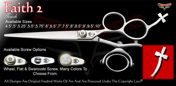 Faith 2 3 Hole Double V Swivel Touch Grooming Shears