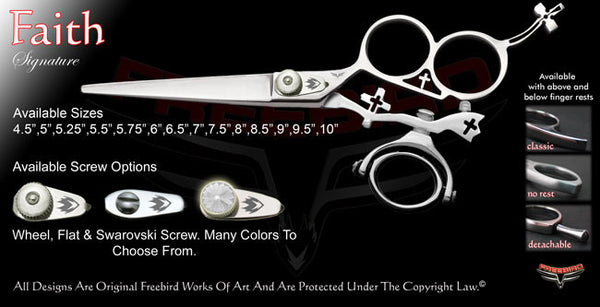 Faith 3 Hole Double Swivel Thumb Signature Hair Shears