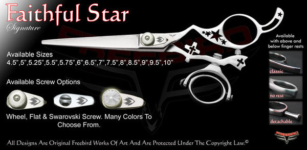 Faithfull Star Double Swivel Thumb Signature Hair Shears