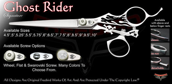 Ghost Rider Swivel Thumb Signature Grooming Shears