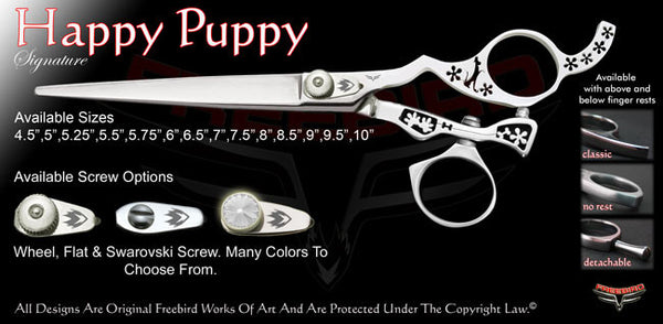 Happy Puppy Swivel Thumb Signature Grooming Shears