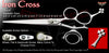 Iron Cross 3 Hole Double V Swivel Touch Grooming Shears