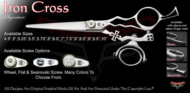 Iron Cross Double Swivel Thumb Signature Hair Shears