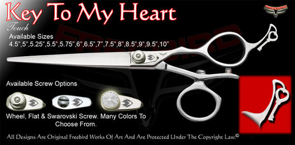 Key To My Heart V Swivel Touch Grooming Shears