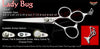 Lady Bug 3 Hole Touch Grooming Shears