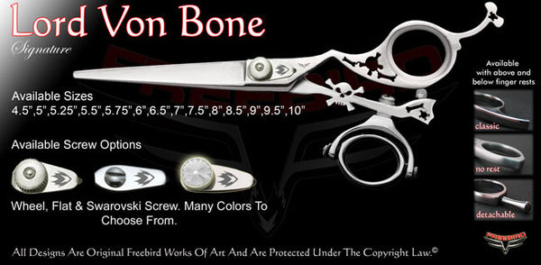 Lord Von Bone Double Swivel Thumb Signature Hair Shears