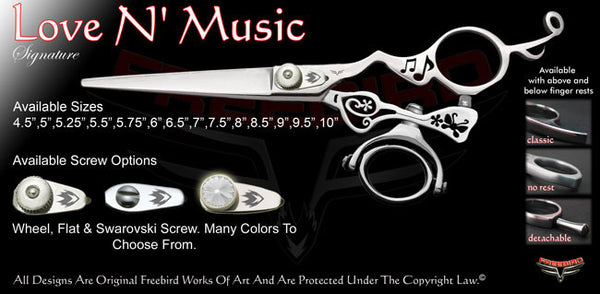 Love N Music Double Swivel Thumb Signature Hair Shears