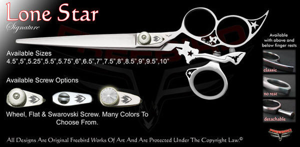 Lone Star 3 Hole Swivel Thumb Signature Grooming Shears