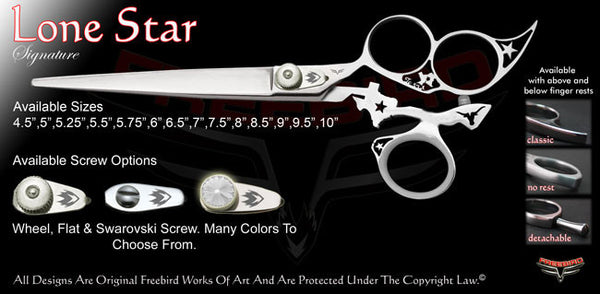 Lone Star 3 Hole Swivel Thumb Signature Grooming Shears