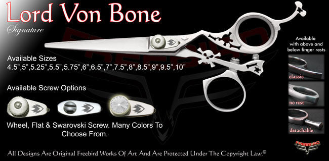 Lord Von Bone Swivel Thumb Signature Hair Shears