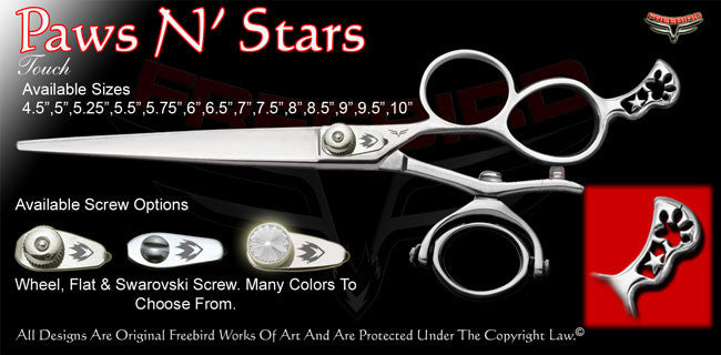 Paws N' Stars 3 Hole Double V Swivel Touch Grooming Shears