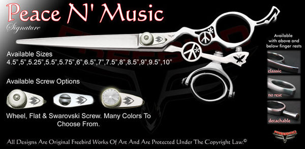 Peace N Music Double Swivel Thumb Signature Grooming Shears