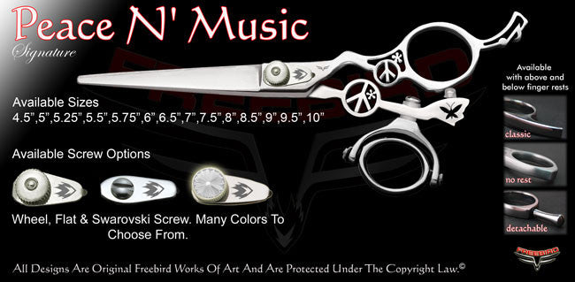 Peace N Music Double Swivel Thumb Signature Hair Shears