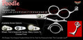 Poodle 3 Hole Double V Swivel Touch Grooming Shears