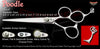 Poodle 3 Hole Touch Grooming Shears