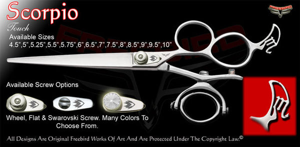 Scorpio 3 Hole Double V Swivel Touch Grooming Shears