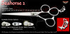 Seahorse 2 3 Hole Touch Grooming Shears