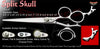 Split Skull 3 Hole Double V Swivel Touch Grooming Shears