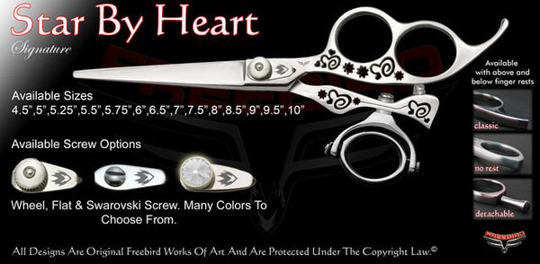 Star By Heart 3 Hole Double Swivel Thumb Signature Hair Shears