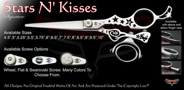 Stars N Kisses Double Swivel Thumb Signature Hair Shears