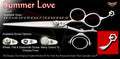 Summer Love 3 Hole Double V Swivel Touch Grooming Shears