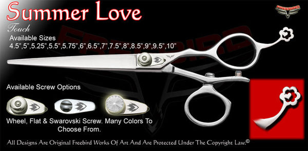 Summer Love V Swivel Touch Grooming Shears