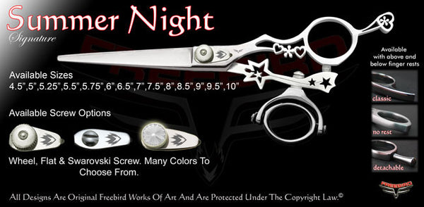 Summer Night Double Swivel Thumb Signature Hair Shears